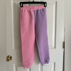 Bisby Colorful Waffle Knit Joggers, size 8